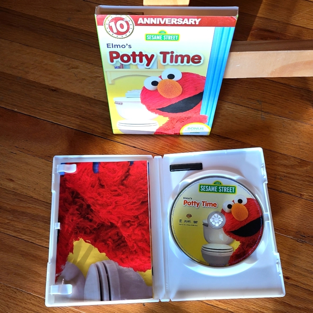 Sesame Street DVD Elmo's Potty Time 10th anniversary